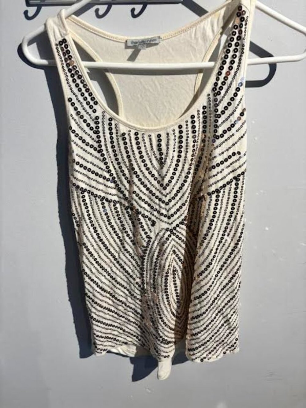 Cute sequin racer back tank top